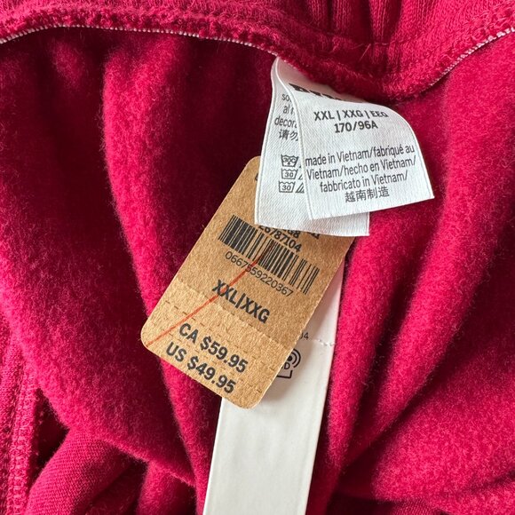 PINK Victoria's Secret Red Ivy Fleece Flare Pants NWT High Rise Size XXL - Picture 5 of 9
